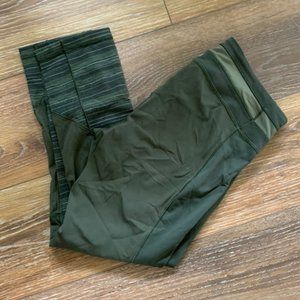 Army Green Crop Lululemon Leggings